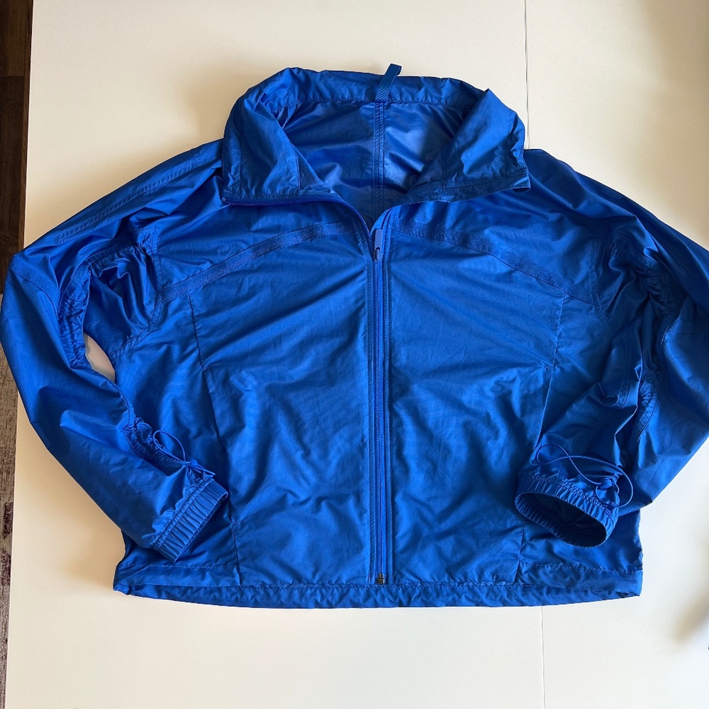 Lululemon Cropped Track Jacket, Blazer Blue, Size 14